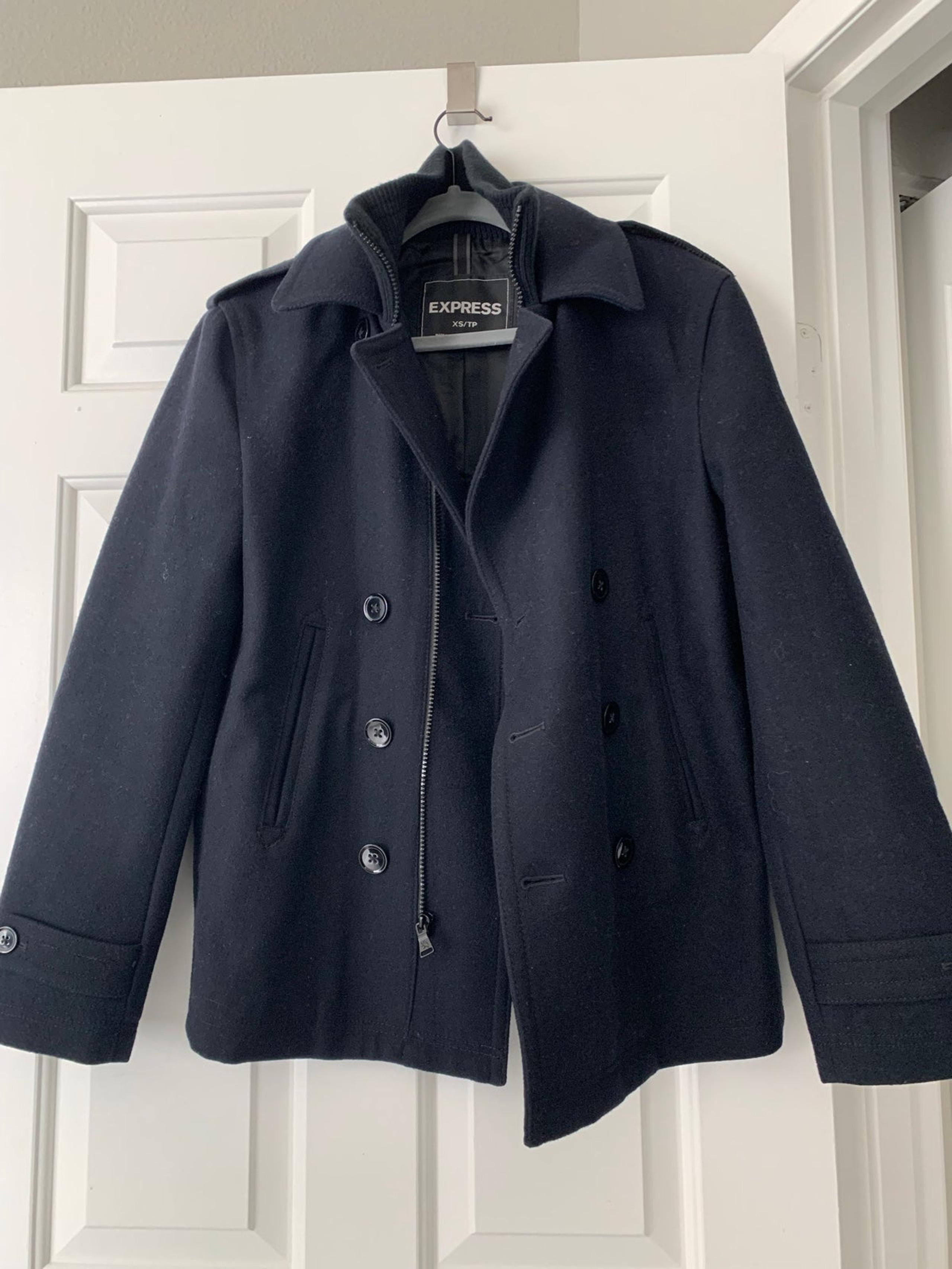 Express Men’s Navy Peacoat