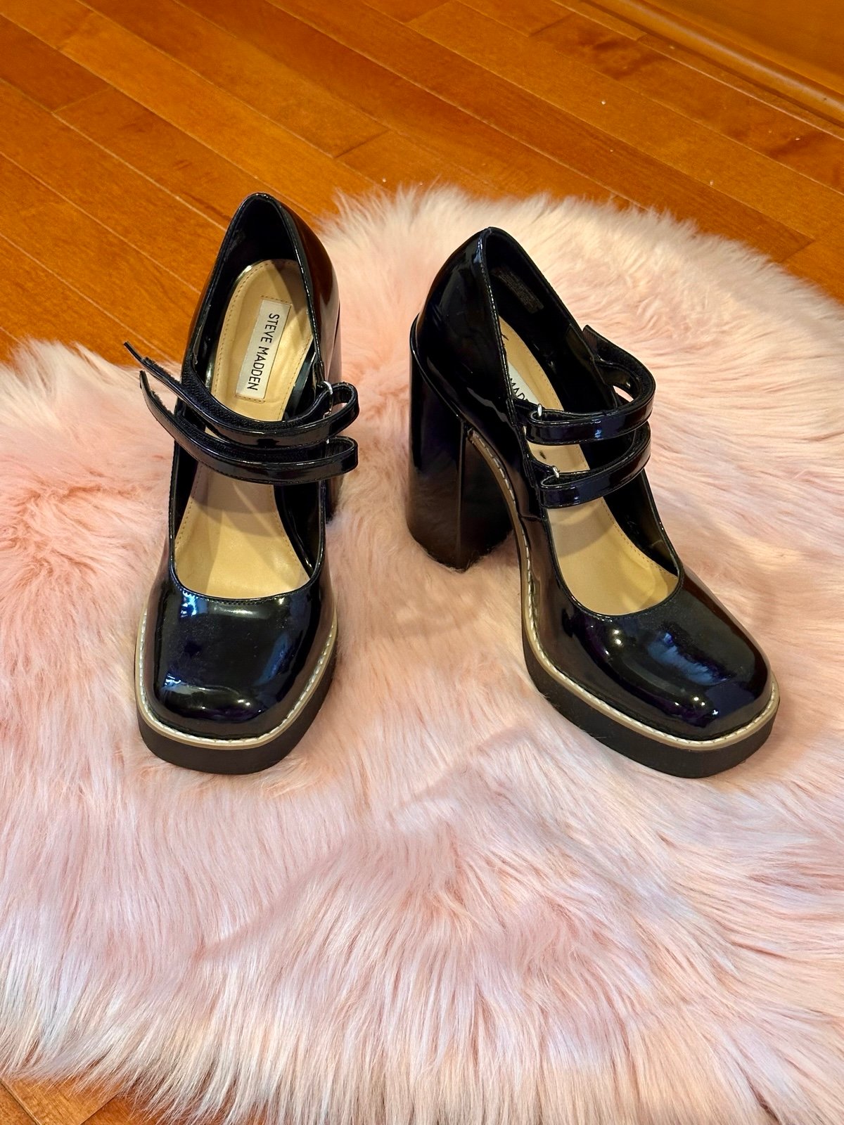 Black Steve Madden Mary Jane Heels