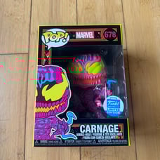 Funko Pop! Marvel - Carnage Blacklight Funko Shop #678 Limited Edition IMPERFECT