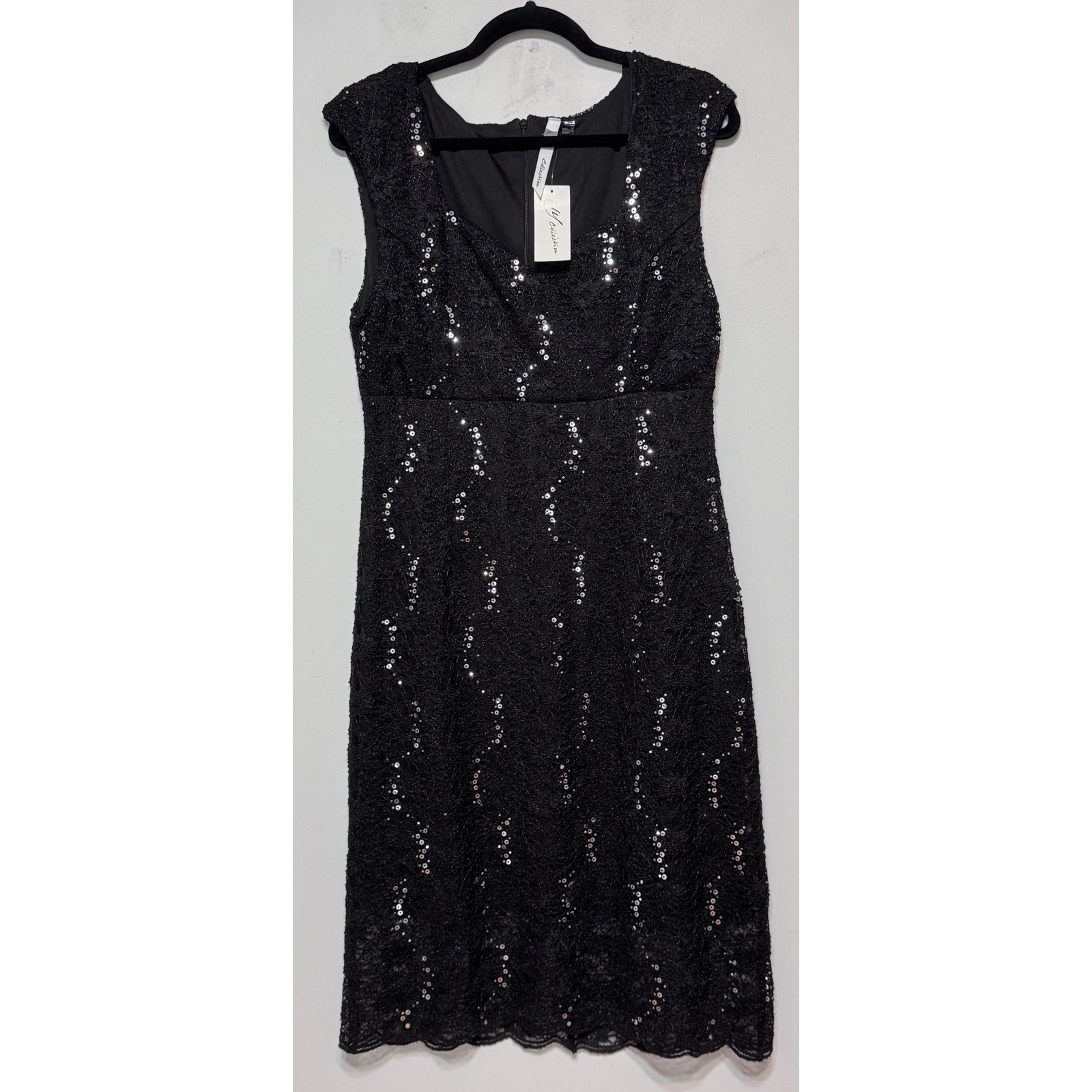 NWT Little Black Sequin Cocktail Dress Size M Formal Night Out Party Elegant