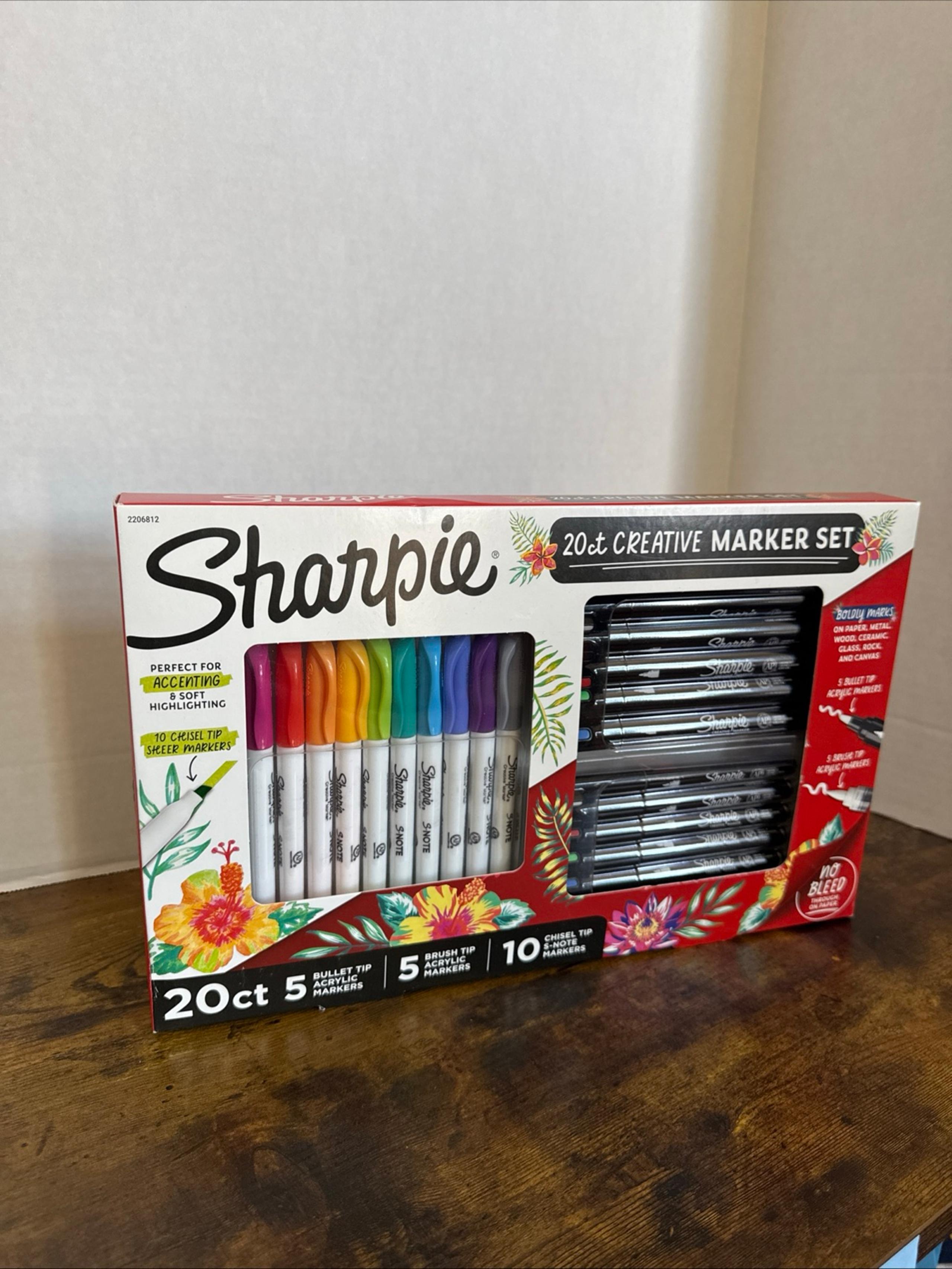 Sharpie Acrylic Markers Paint-Like Ink Vibrant Colors Multicolored Assorted