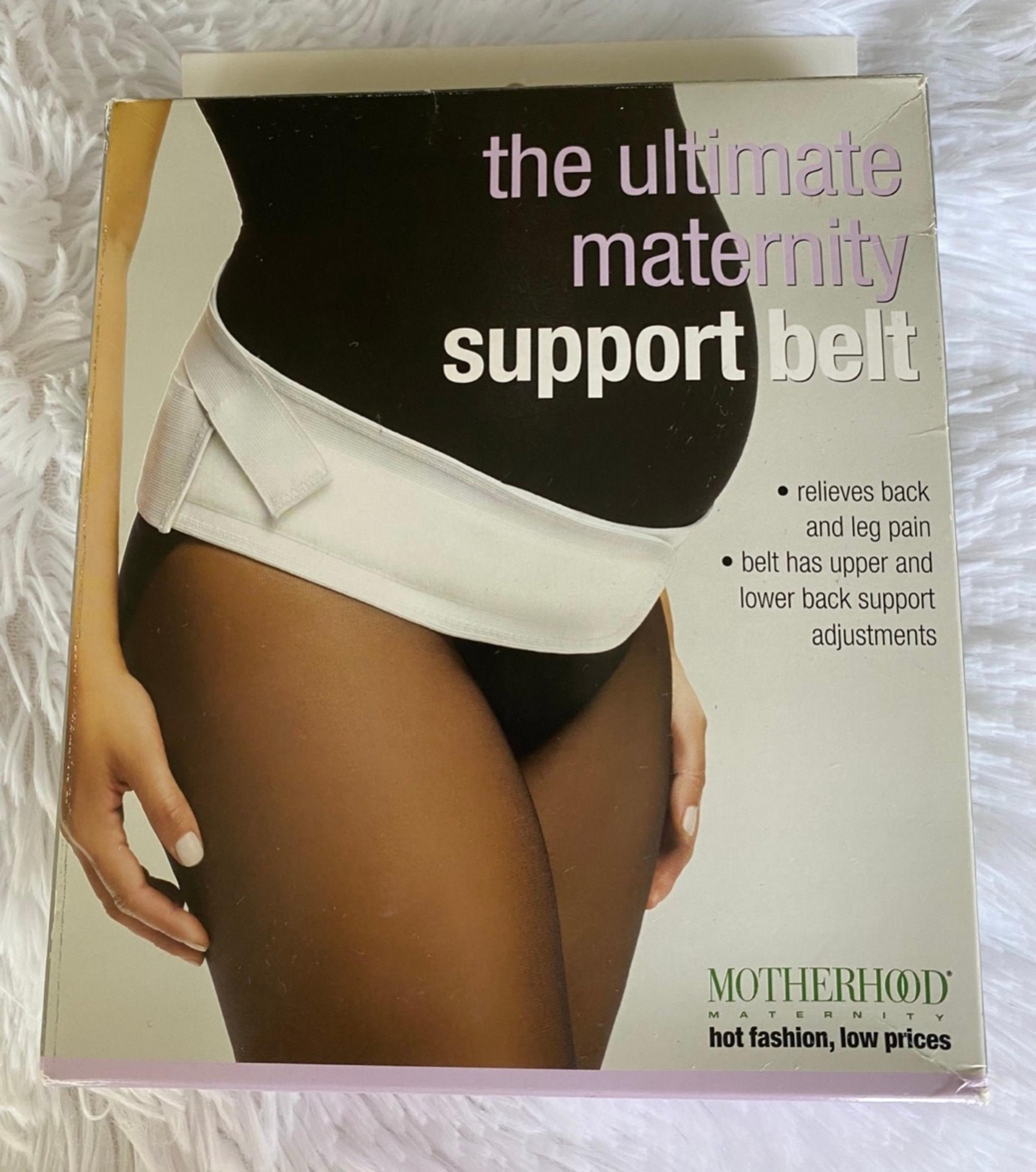 Motherhood Maternity White Women's Maternity Belt Small