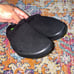 Oofos Oocoozie Men's Black Mule Slide Vegan Sherpa Fuzzy Size 9.5 Recovery