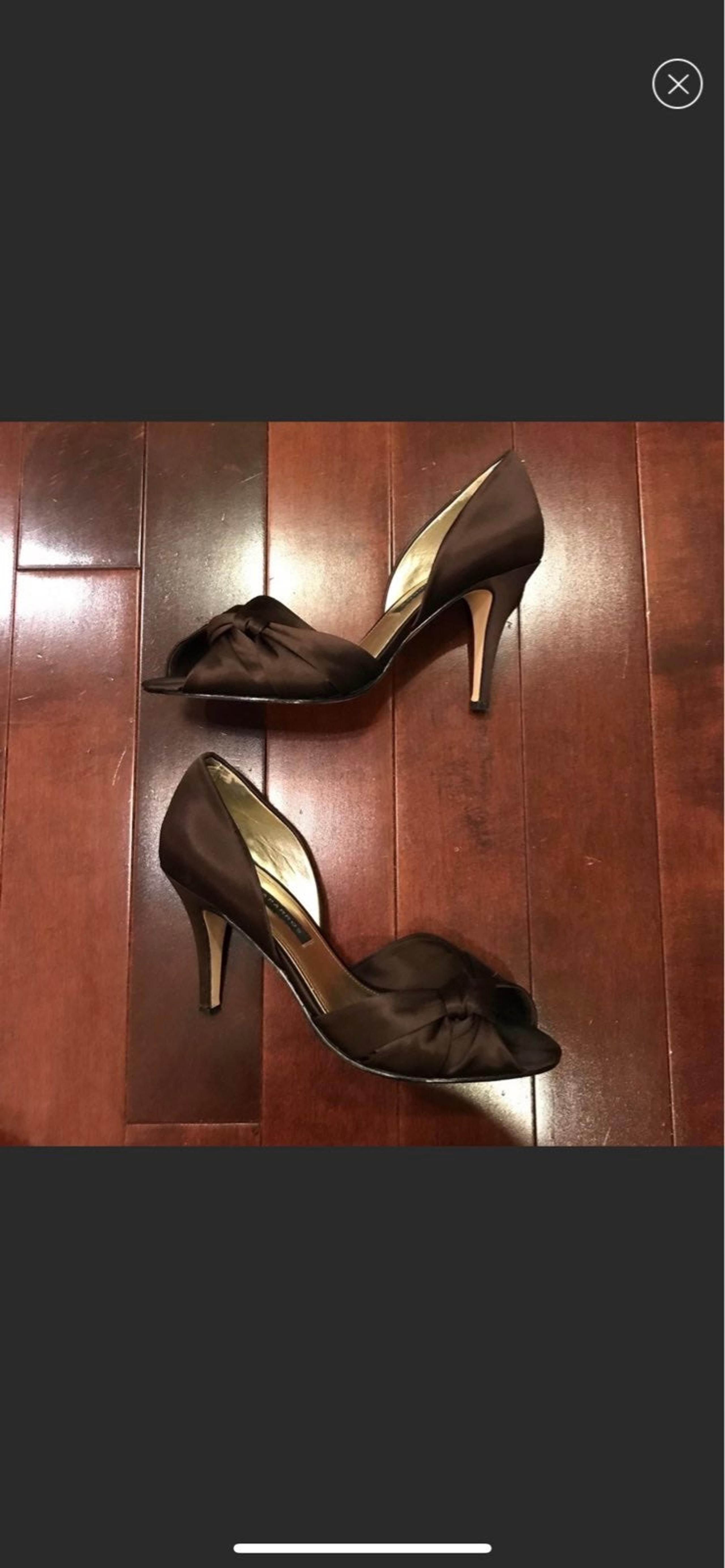 Caparros Peep Toe Heel Satin Sandals