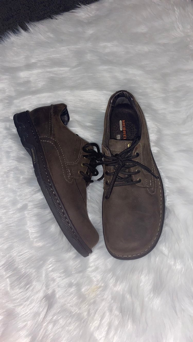 Merrell Dark Earth Leather Shoes-10M