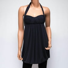 BCBGmaxazria Small Black Halter Top