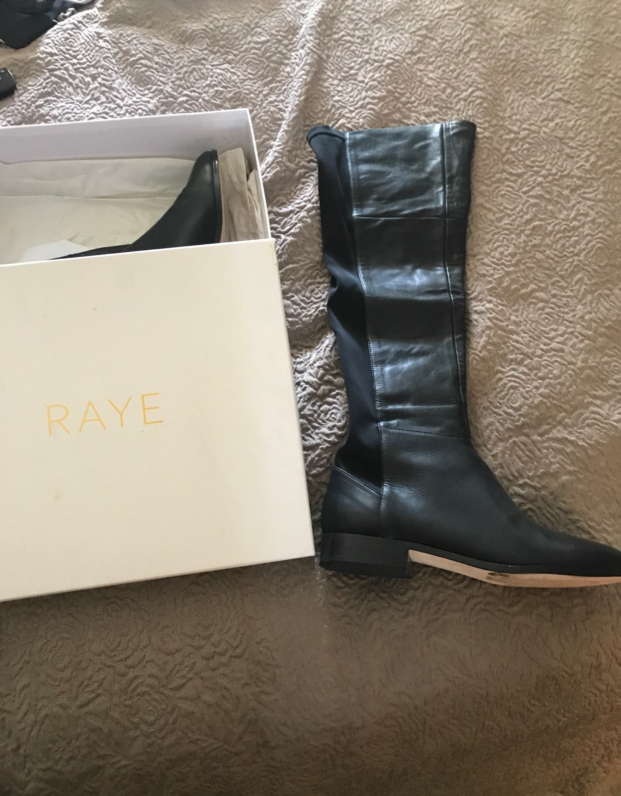 Over the knee leather Raye boots