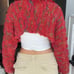 Red shrug Cropped Cardigan