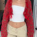 Red shrug Cropped Cardigan