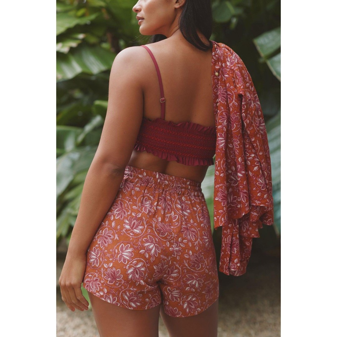 NWT THE GREAT. Delta Shorts Size 2 (Medium) - detail