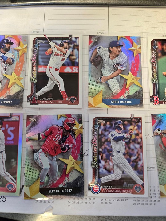 Random Topps 2025 Series One cards