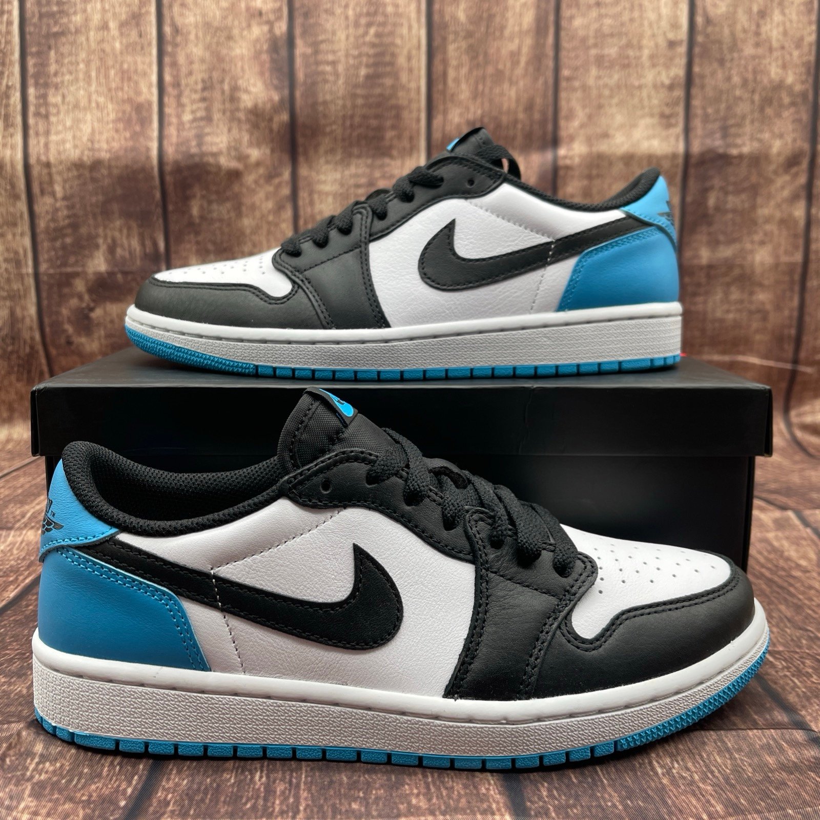 Size 8.5 - 2022 Women’s Jordan 1 Retro Low OG UNC Powder Blue CZ0775-104 DS