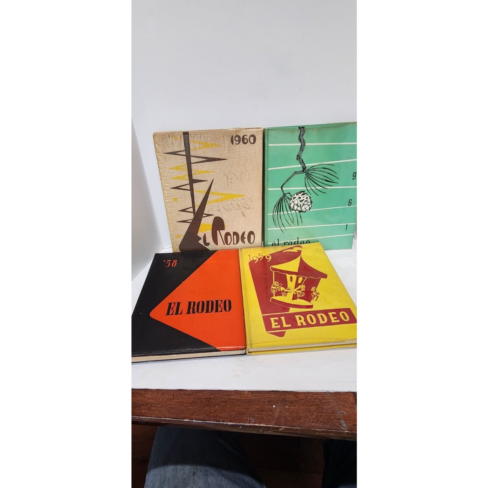 Lot Of 4 1958,59,60,61 El Rodeo High School California Yearbook Annual