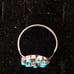 Native American Navajo Petit Point Cluster Flower Ring Sz 7