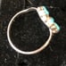 Native American Navajo Petit Point Cluster Flower Ring Sz 7