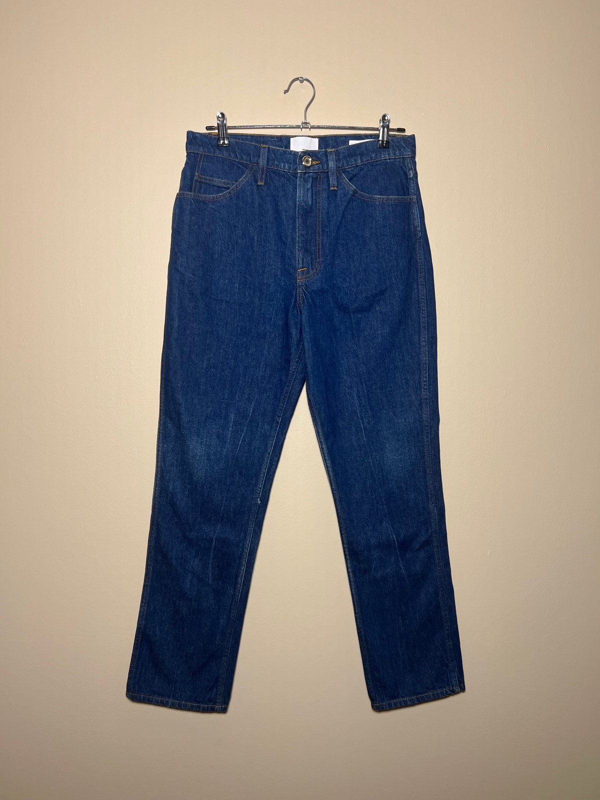 Frame Le Italien Straight Jeans in Vintage Blue