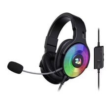 Redragon Gaming Headset w/ rgb lights durable headband and soft