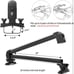 Leader Accessories Snowboard Ski Fishing Pole Rack With Lock For Car SUV