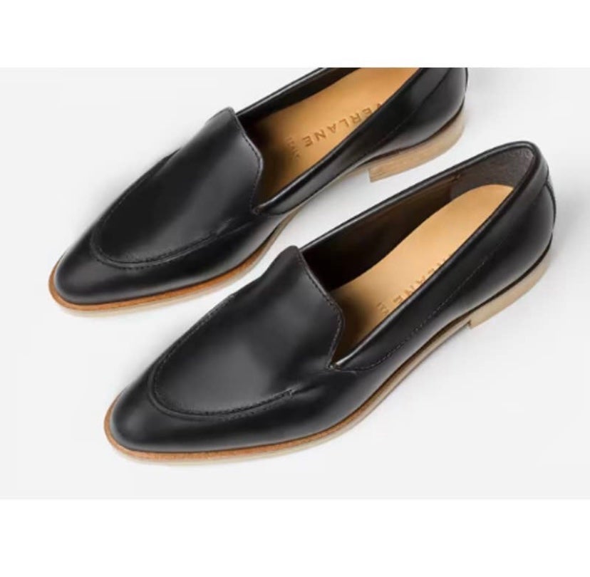 EVERLANE The Modern black leather loafers