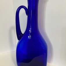 COBALT GLASS PITCHER