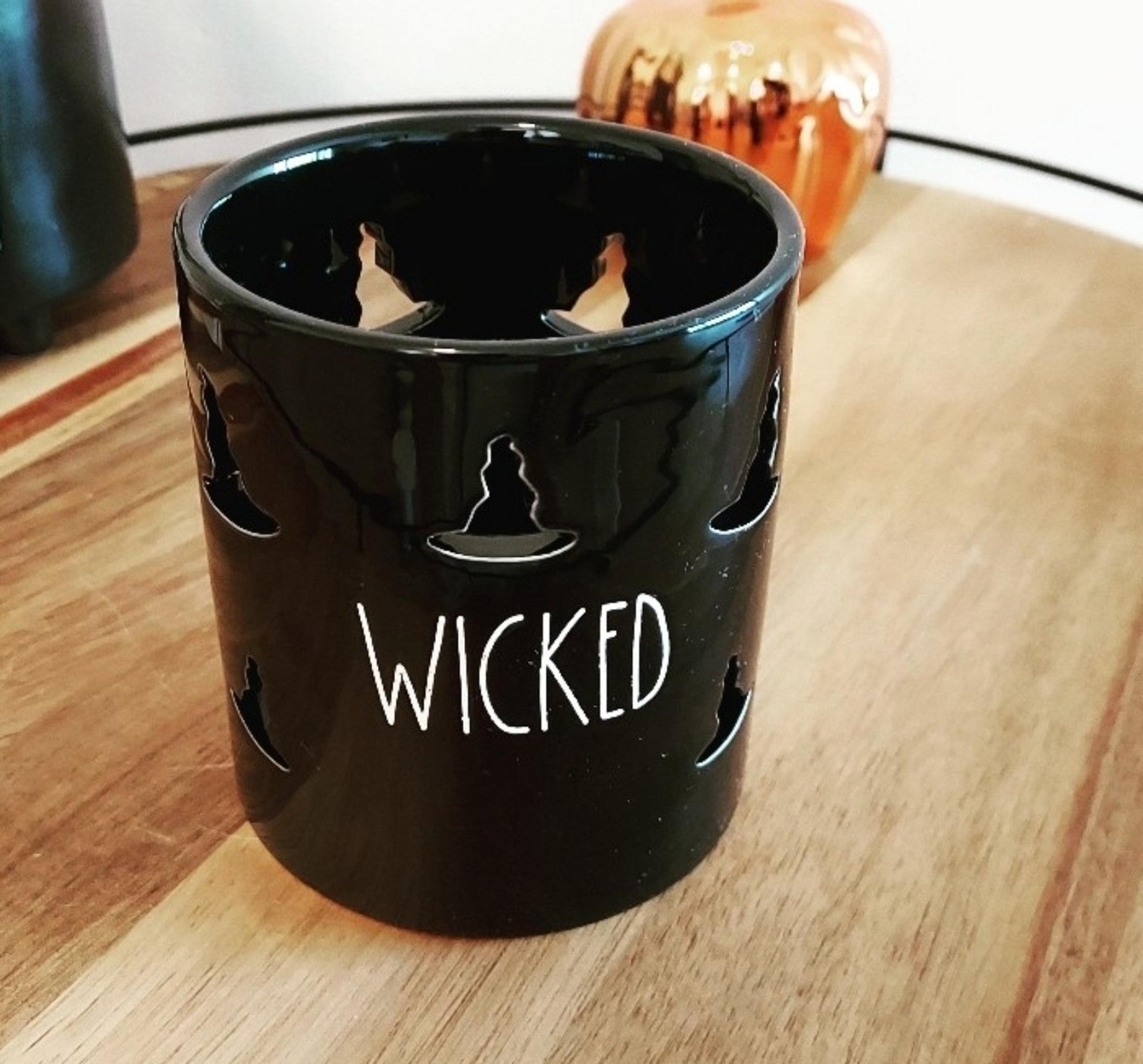 Rae Dunn WICKED votive candle holder