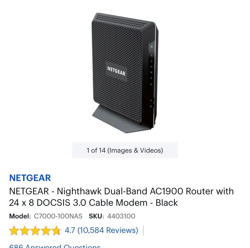 New Netgear Nighthawk Dual-Band AC1900 R