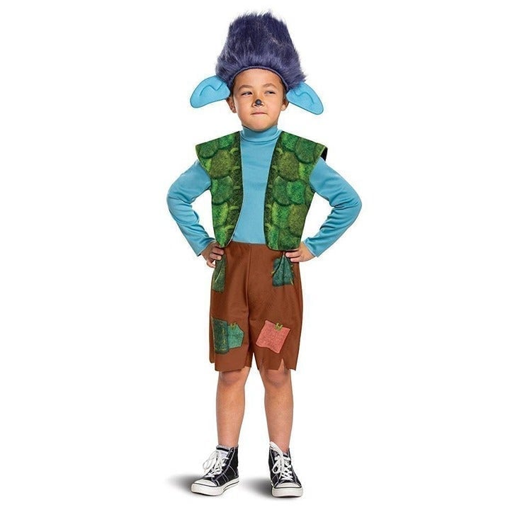 Children's Trolls World Tour Branch Costume SMALL