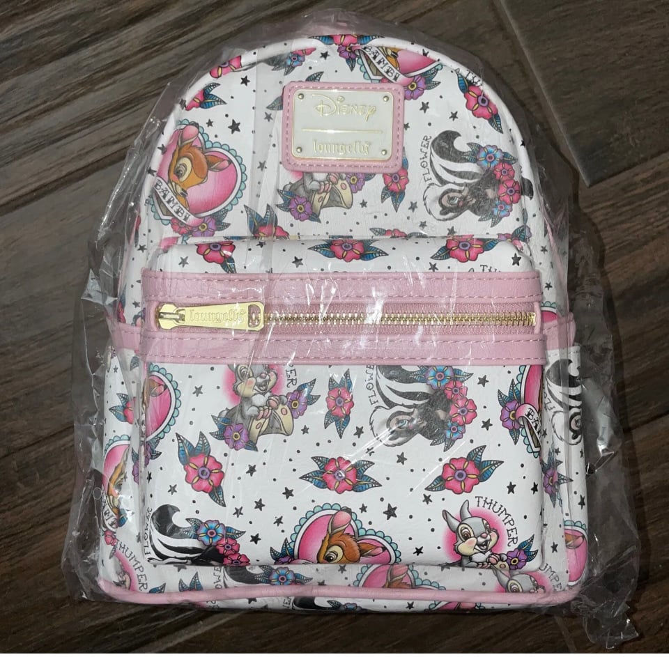 Loungefly Disney Bambi Tattoo Mini Backpack