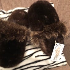 All Natural (not dyed) Otter Slippers