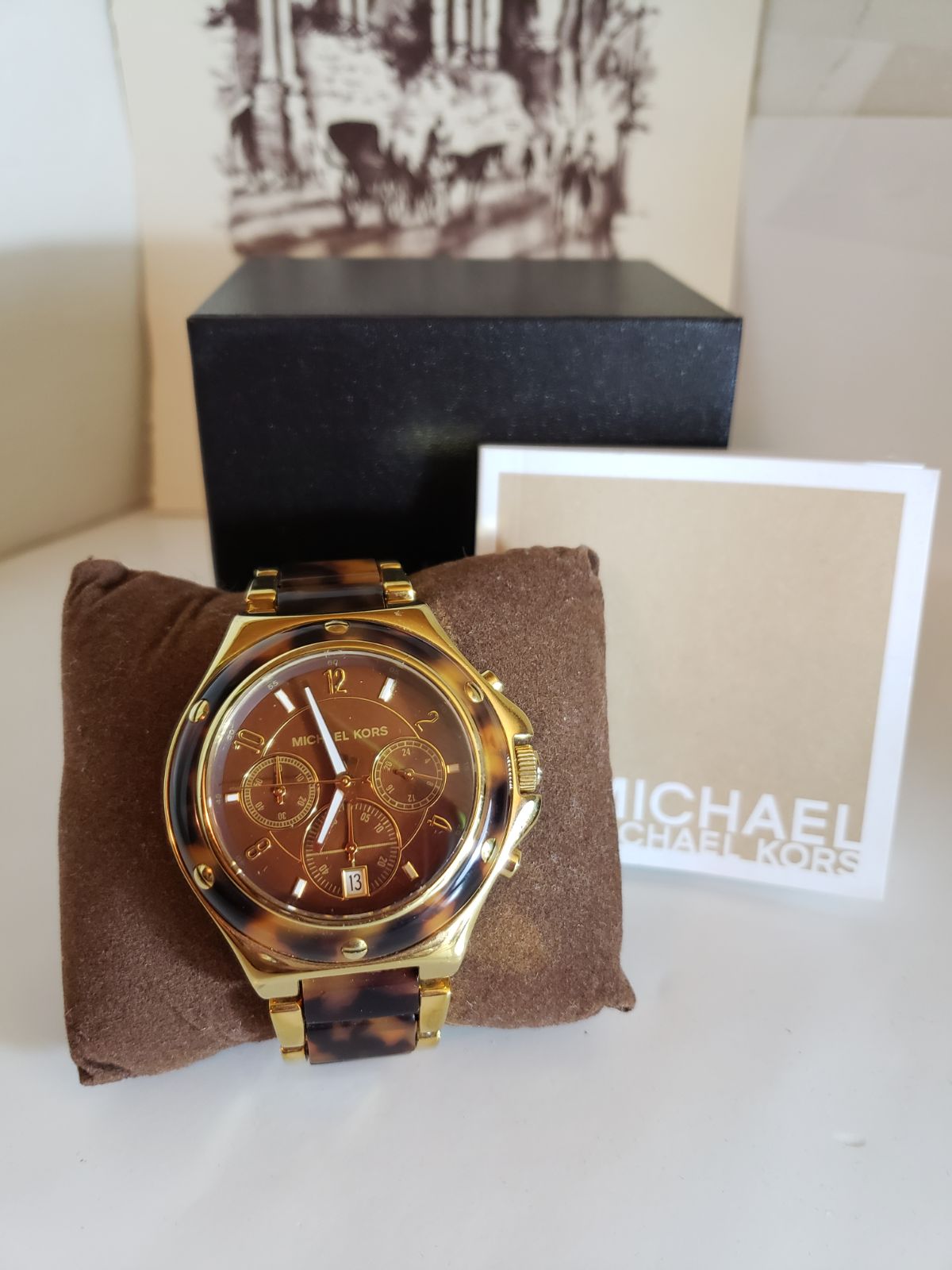 Michael Kors Gold and Brown Watch