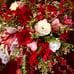 New heart flower wreath