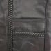 Women's black leather motorcycle vest with side adjustable laces vintage 1907