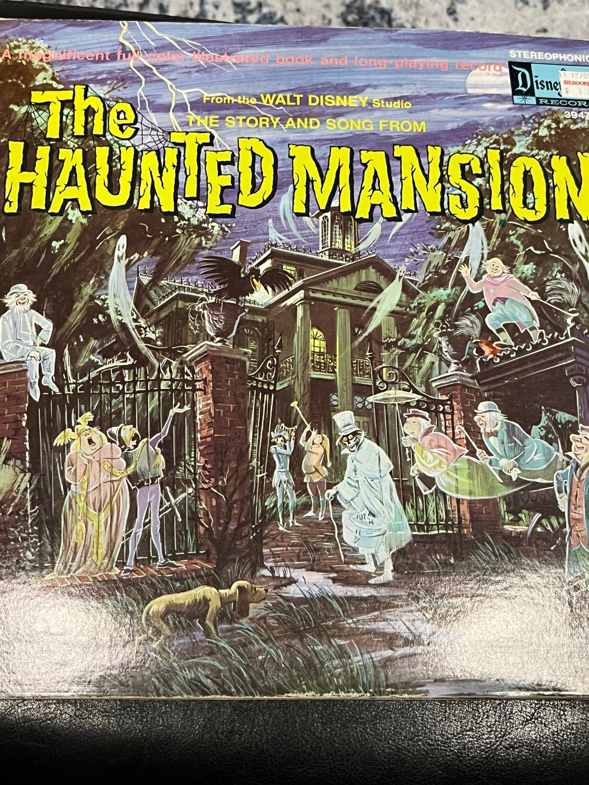Disney Story & Song From The Haunted Mansion Vinyl Record LP Purple Record Label