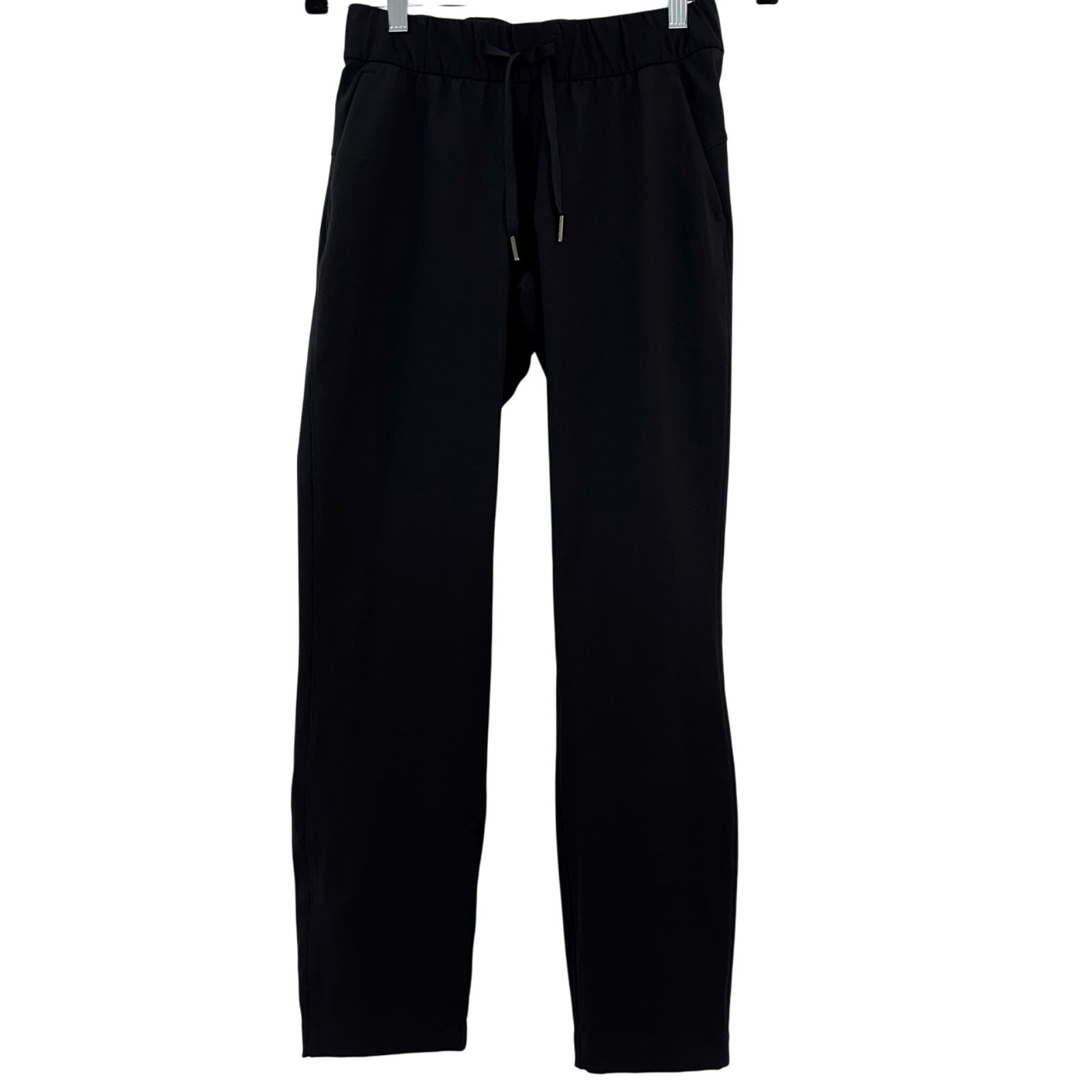 Lululemon On The Fly Pant 28 Black Sweatpants Pull-On Elastic Waist | Size 2