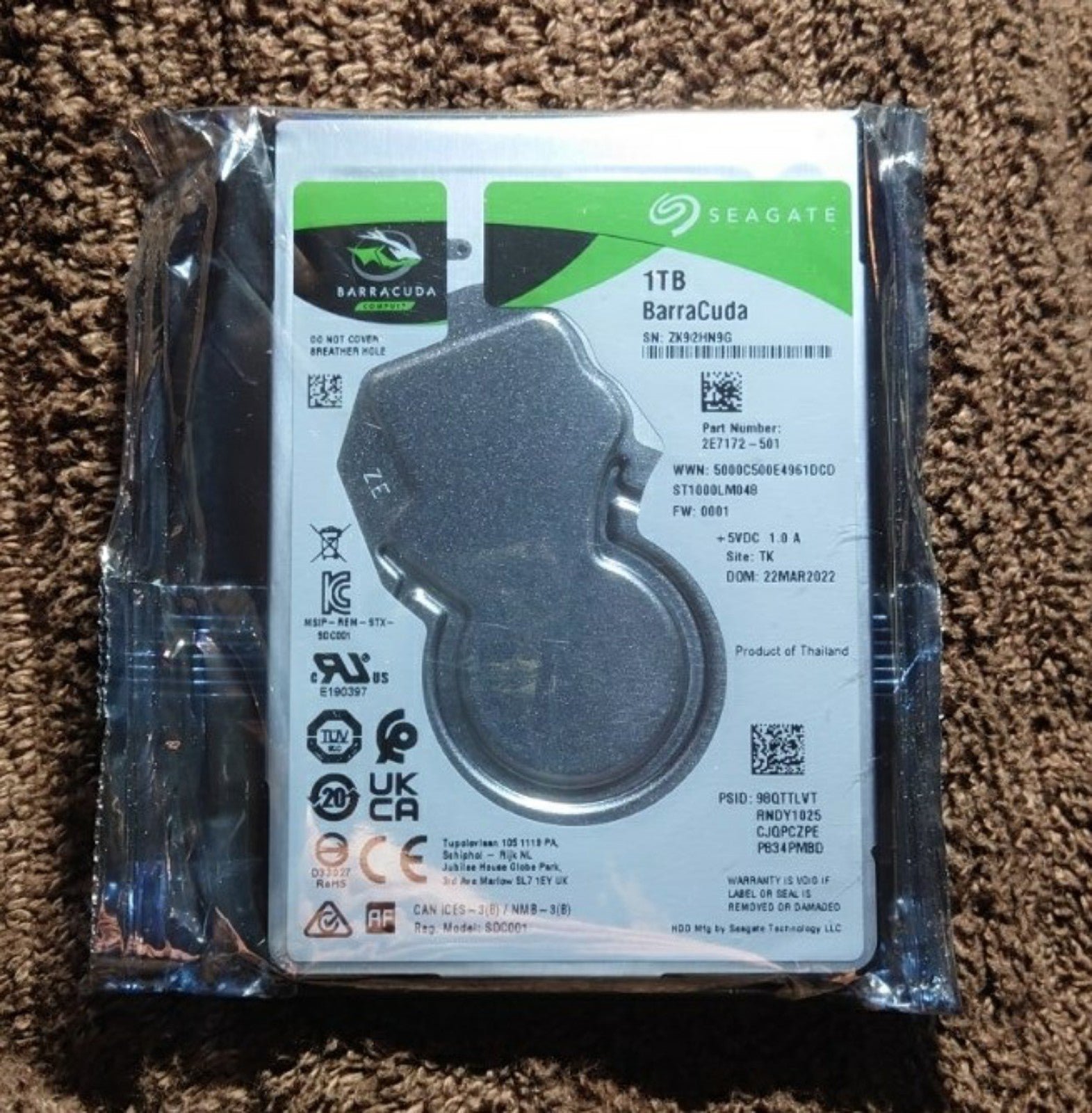Seagate - Barracuda 1TB Internal SATA Hard Drive for Laptops
