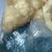 RARE Blue Celestite Yellow Calcite Crystal Cluster Afghanistan UV Celestine Gem