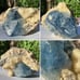RARE Blue Celestite Yellow Calcite Crystal Cluster Afghanistan UV Celestine Gem