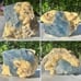 RARE Blue Celestite Yellow Calcite Crystal Cluster Afghanistan UV Celestine Gem