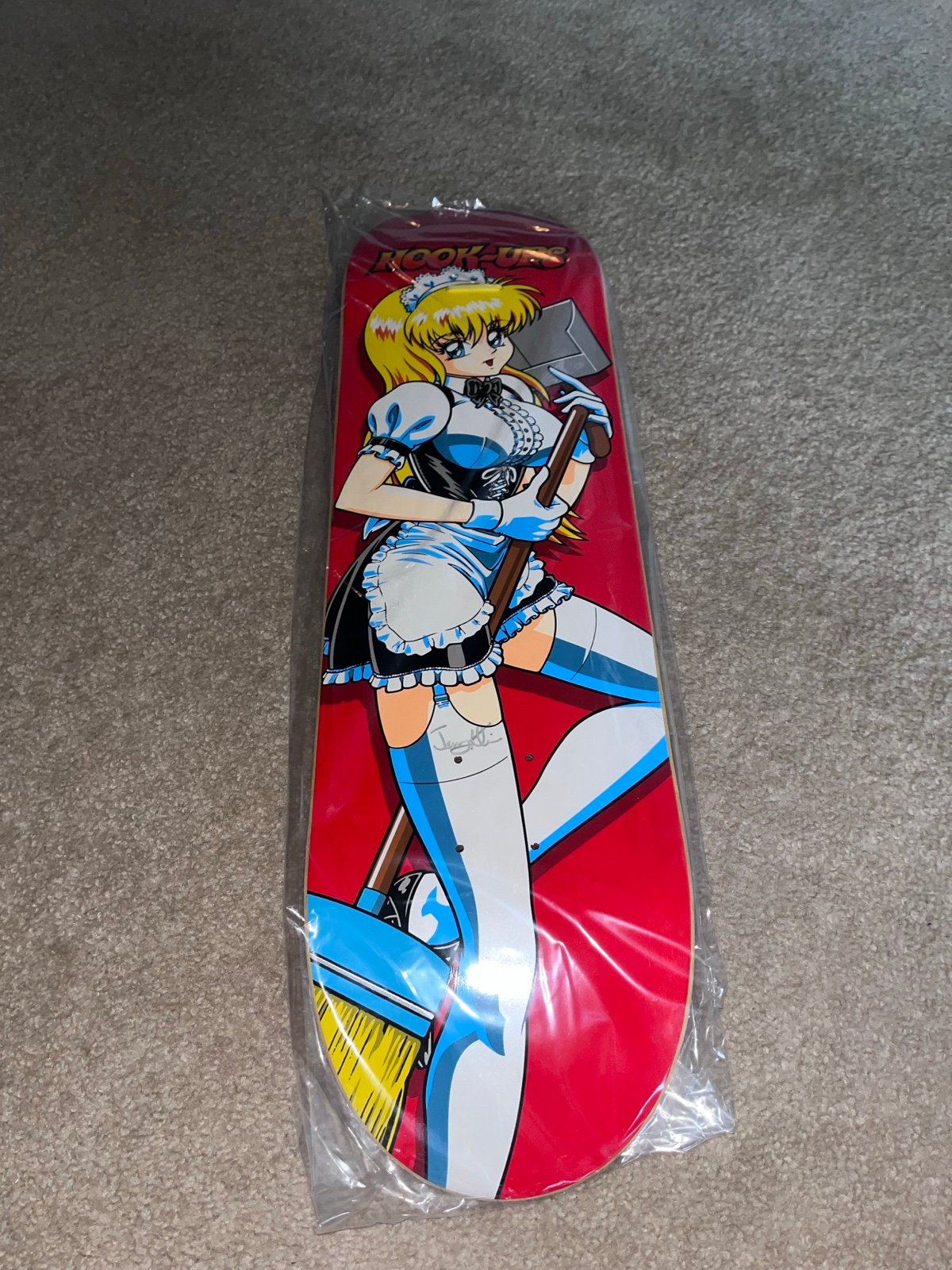 Hook Ups Skateboard Signed Jermey Klein