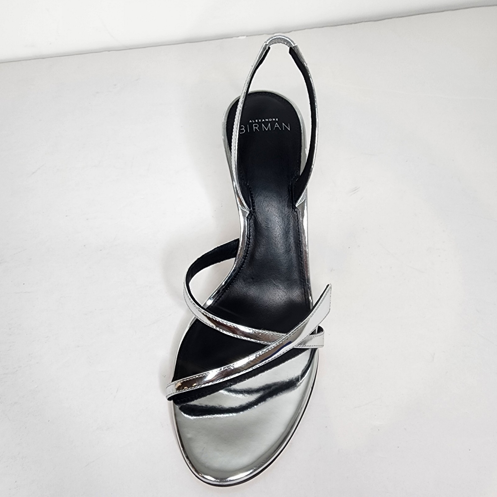Alexander Birman Tita 81 Womens Leather Silver Sandals Size 37