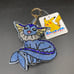 Pokémon Center Vaporeon Rhinestone Keychain Charm Bejeweled NWT