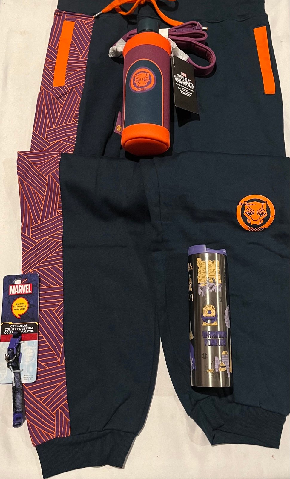 XLg Disney Marvel Black Panther World of Wakanda Jogger Four Piece Set, plus a