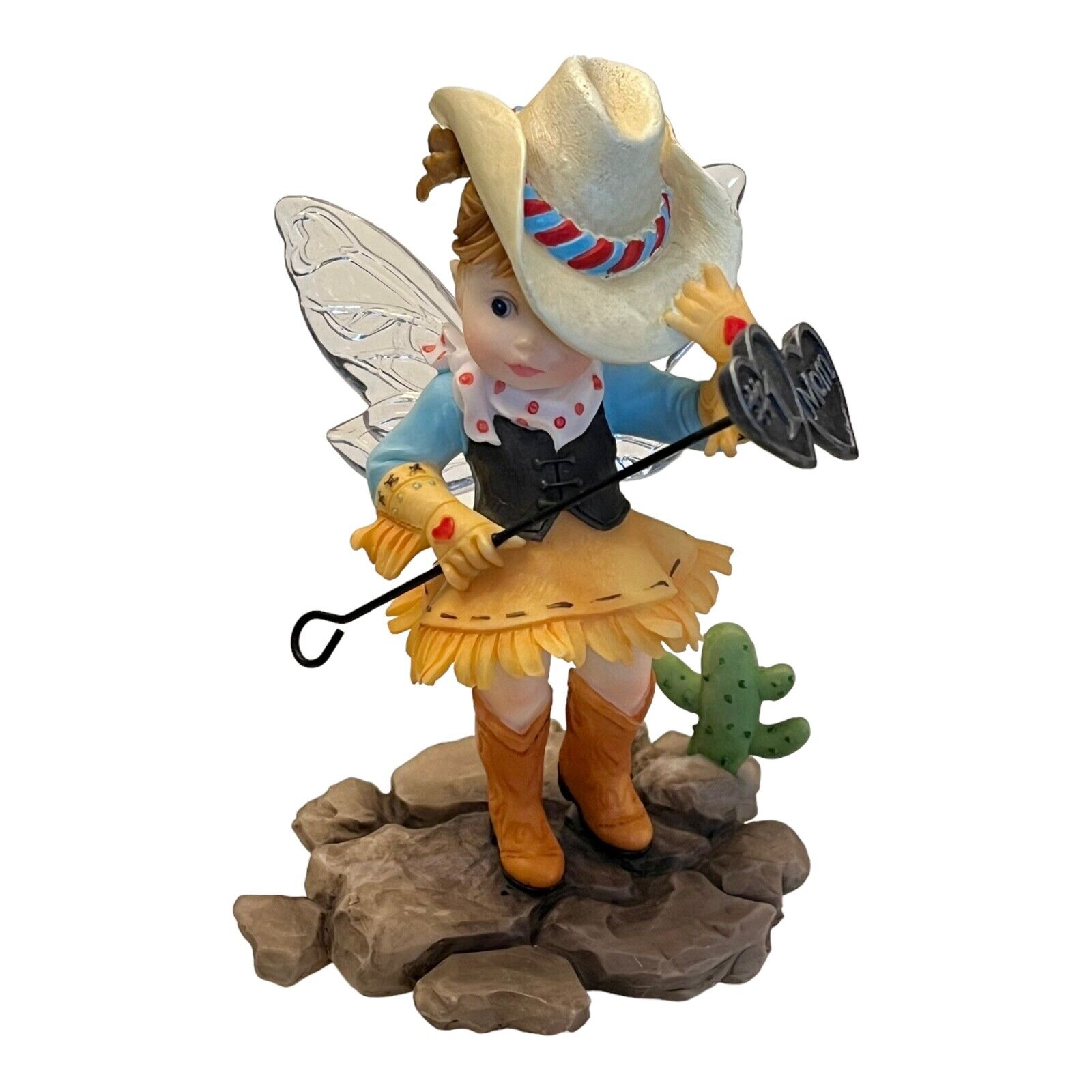 My Little Kitchen Fairies #1 MOM Mothers Day FAIRY Cowgirl Ranch Farm Figurine