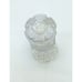 Vtg West German Lead Crystal Clear Hand Cut 15 Liquor Decanter Block Thumbprint