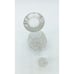 Vtg West German Lead Crystal Clear Hand Cut 15 Liquor Decanter Block Thumbprint