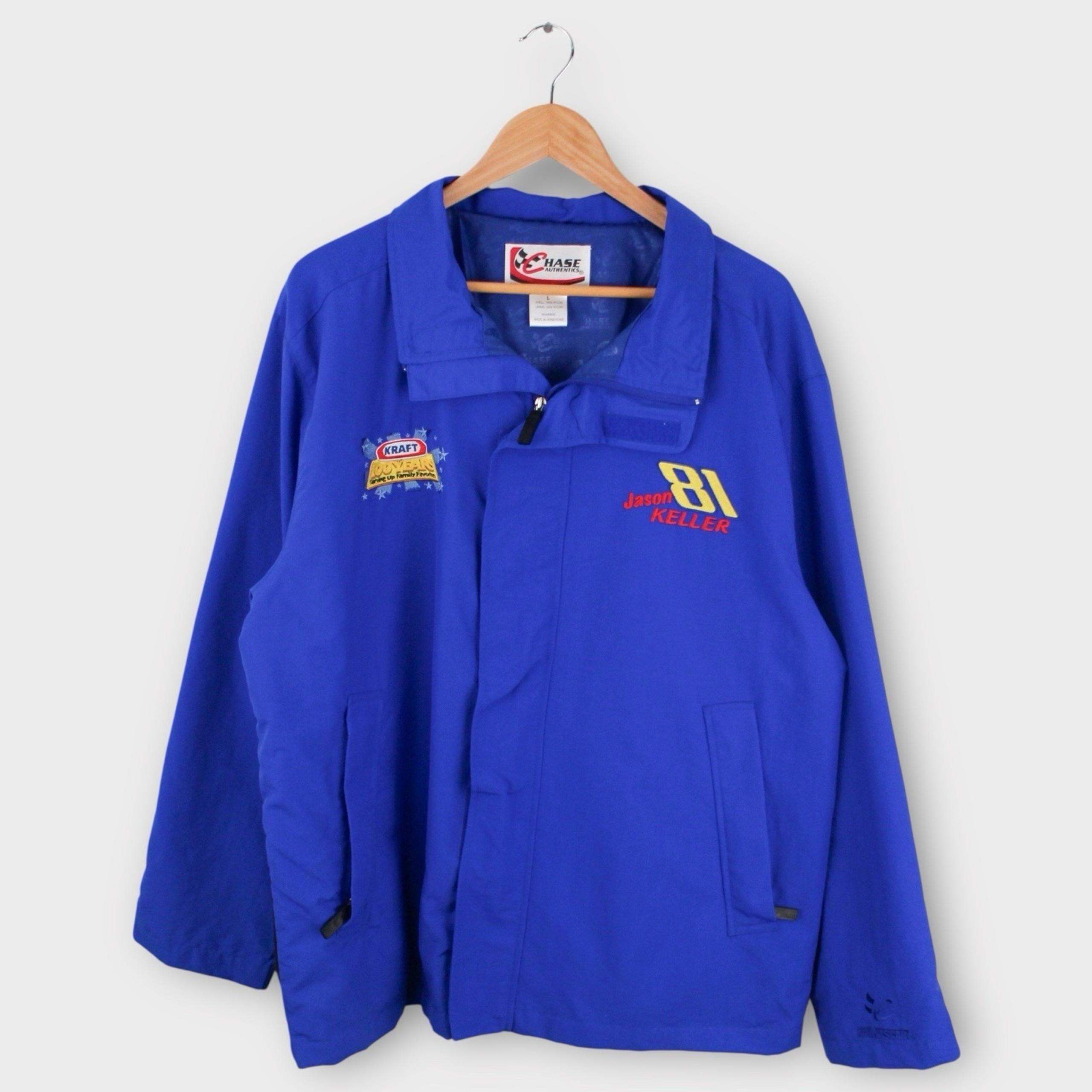 Vintage Chase Authentics Nascar Jason Keller Kraft Men's Jacket Size Large