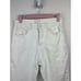 Mother The Looker ankle step fray exposed secret service white jeans womens 27