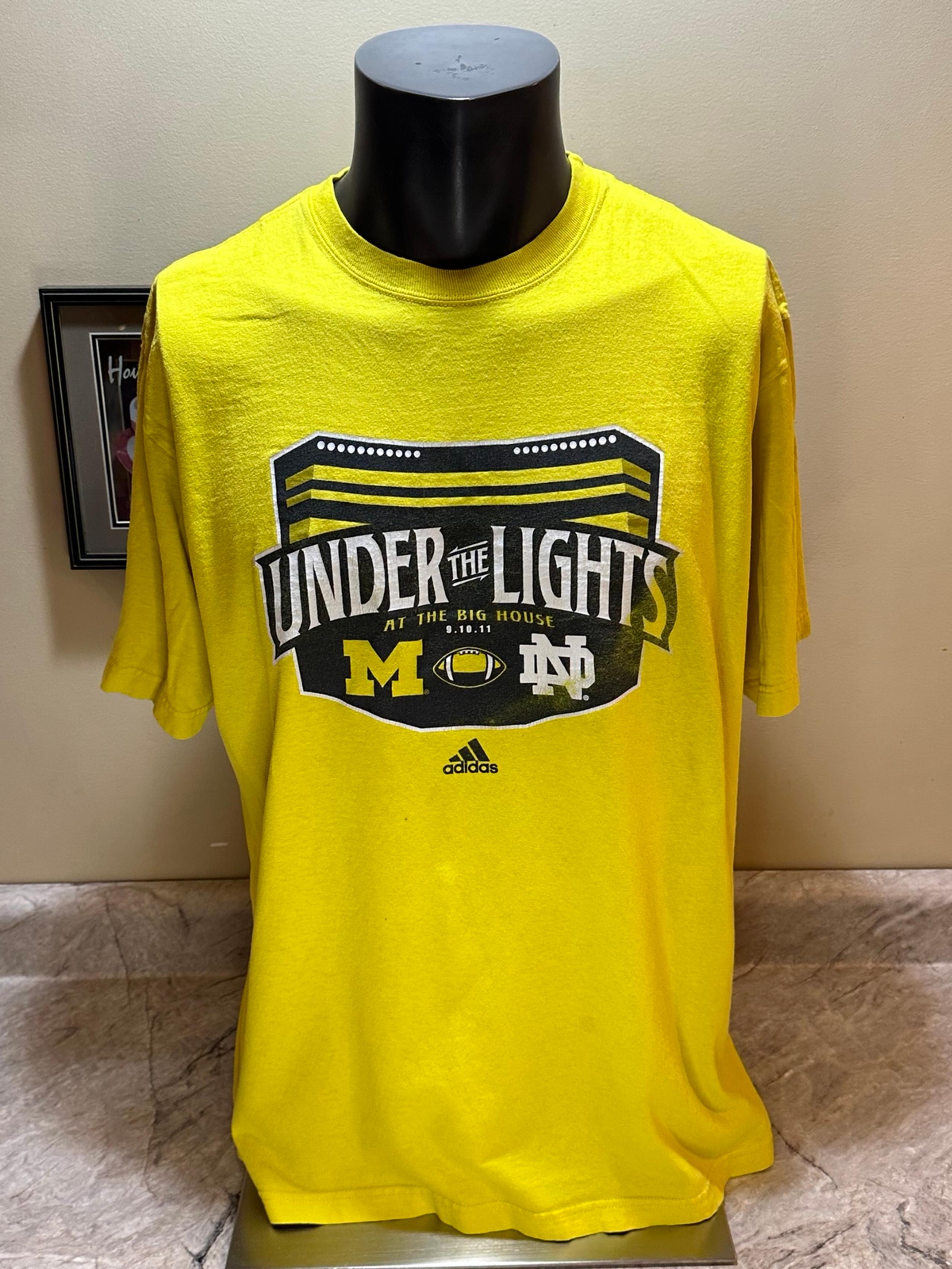 Michigan Wolverines Notre Dame 2011 Size XL Under The Lights At The Big House