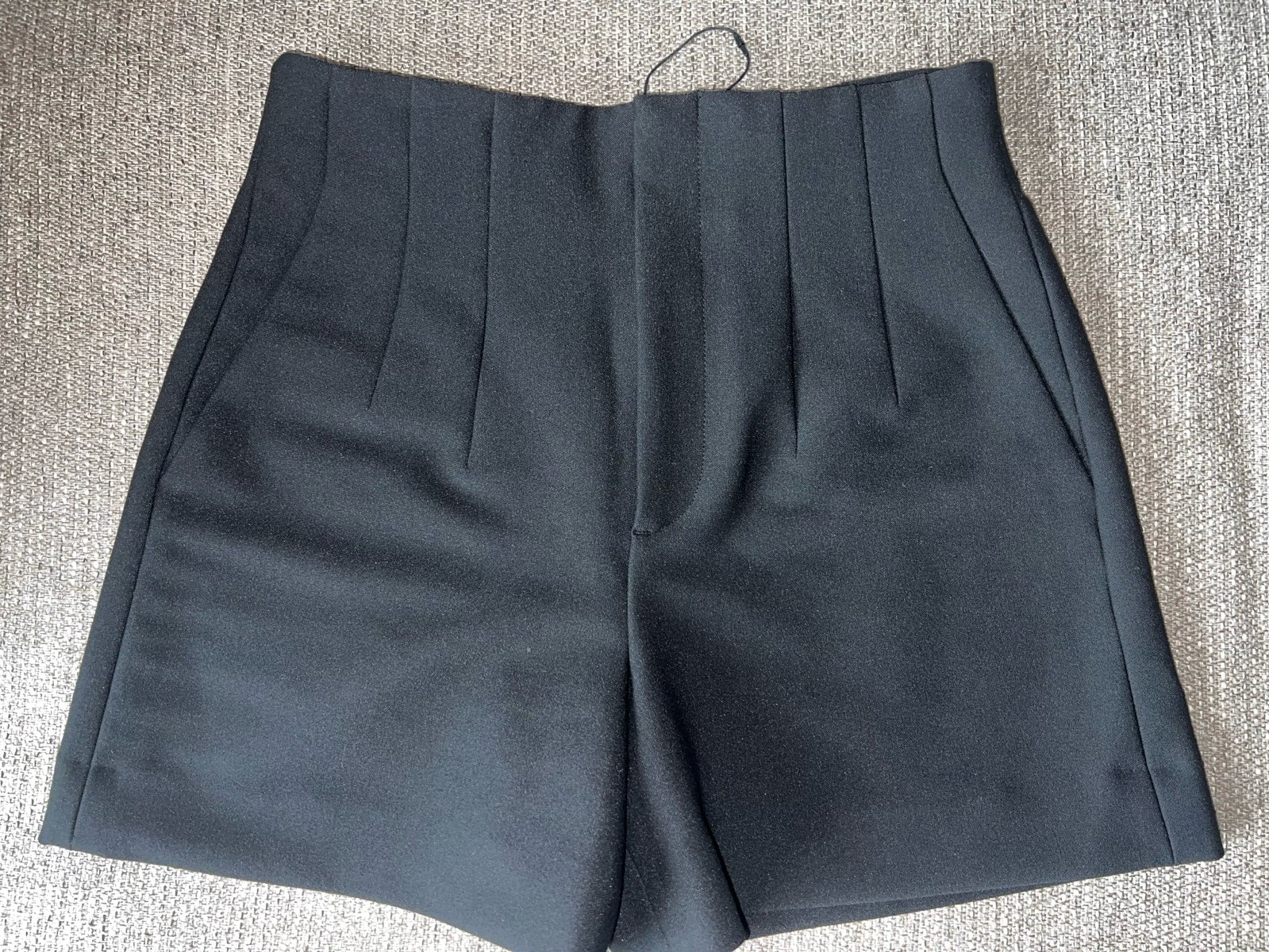 NWOT Zara Women's High Waisted Tailored Black Short