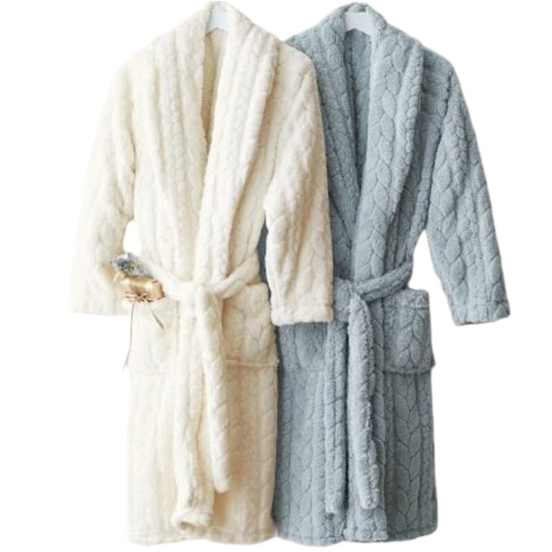 Pottery Barn Unisex Plush Cable Robe Ivory Size Medium NWT